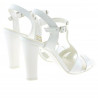 Damensandalen 1239 Lack weiß